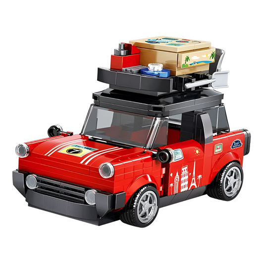Mini Auto de Bloques de Construcción – Estilo Retro de Viaje (301 Piezas) 🚗