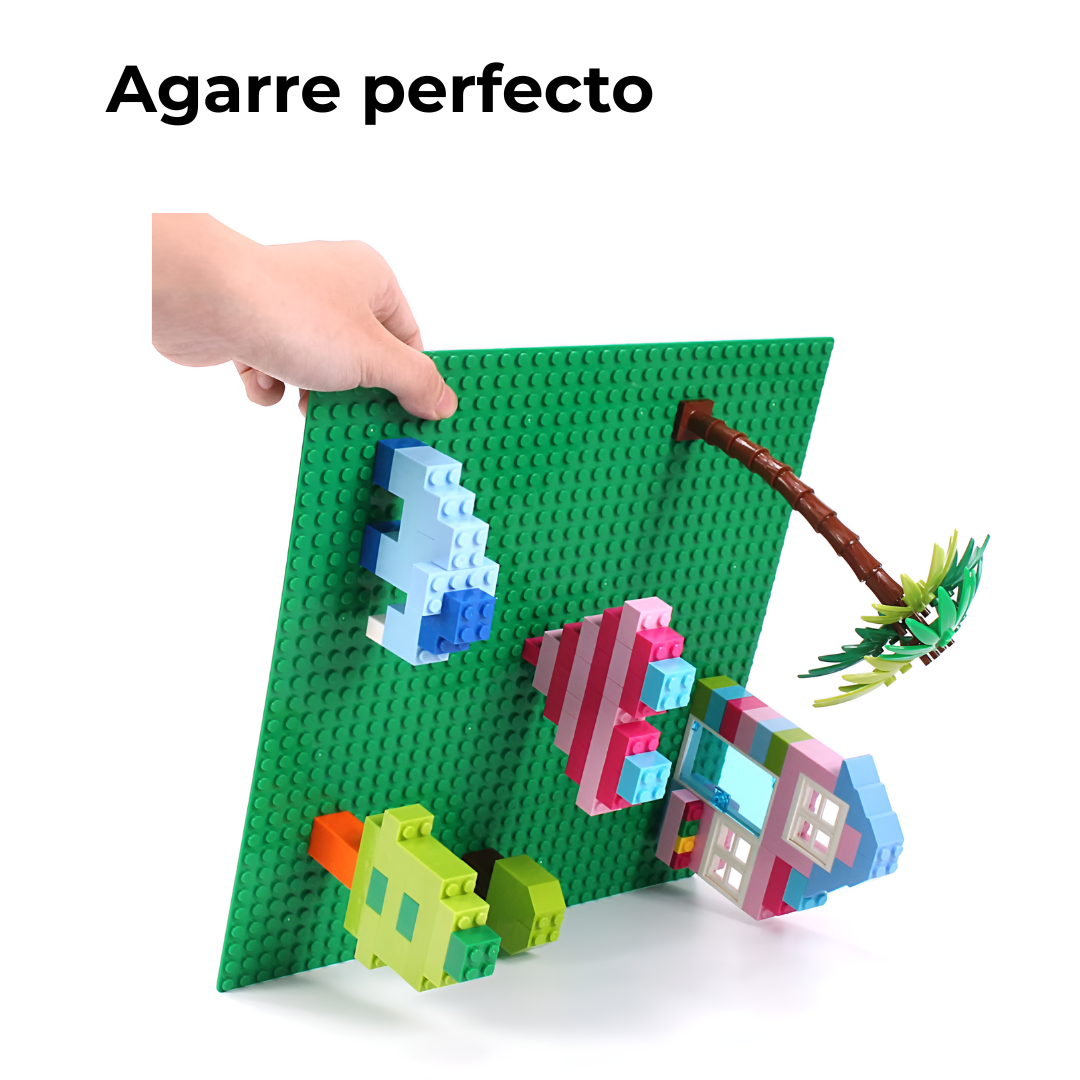 Detalle de adherencia firme entre placa base y ladrillos – set de 4 o 5 unidades