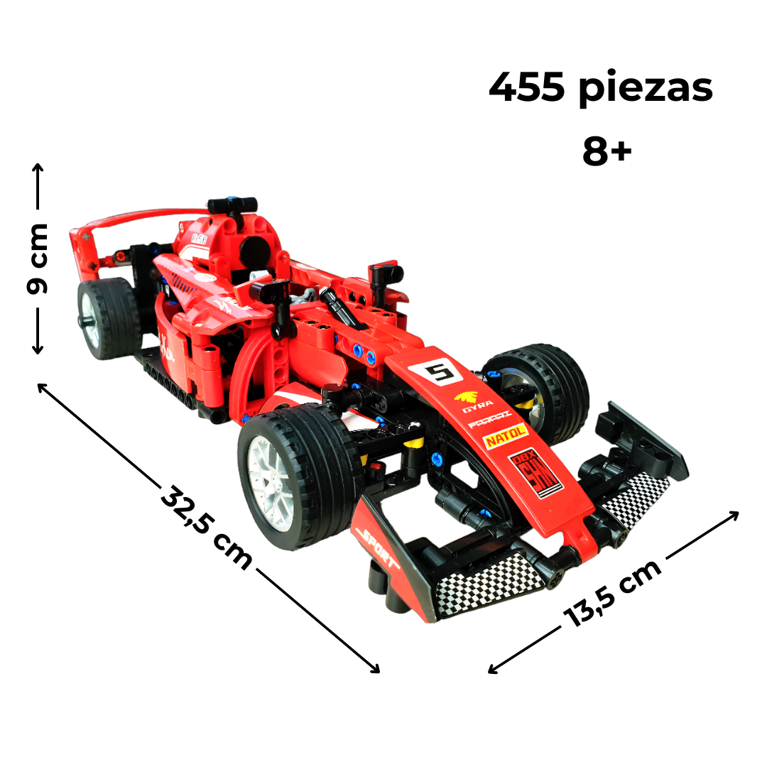 Bólido de Carreras tipo Fórmula 1 – Set de Construcción 455 Piezas | Escala 1:18 |