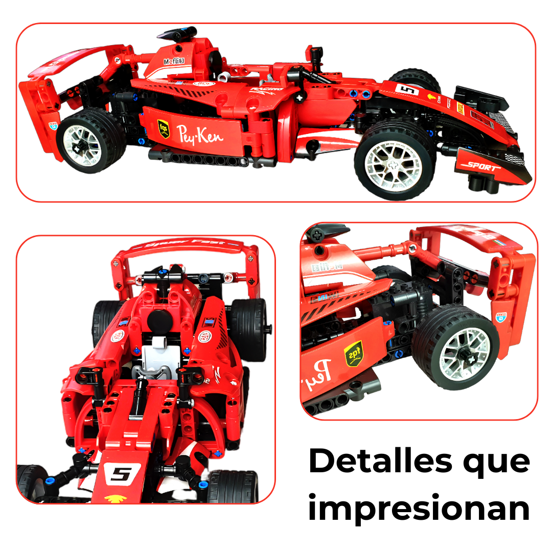 Bólido de Carreras tipo Fórmula 1 – Set de Construcción 455 Piezas | Escala 1:18 |