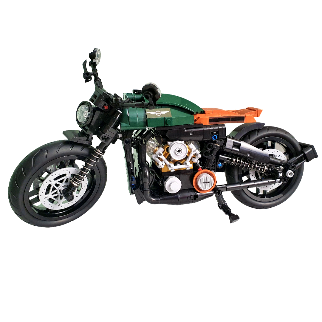 Moto de Bloques de Construcción 606 Piezas | Modelo Detallado para Niños y Coleccionistas