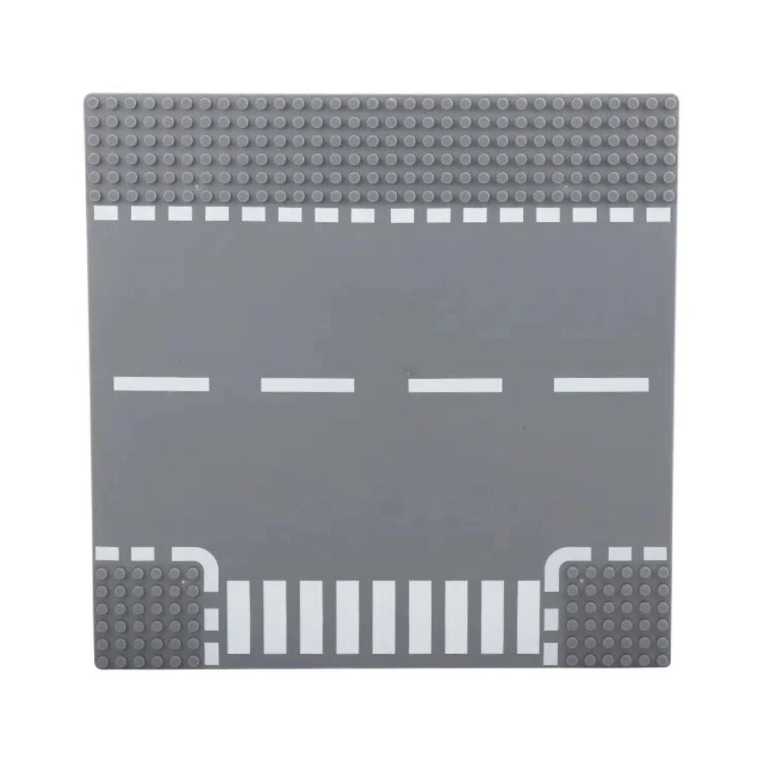 Placa Base Carretera Compatible con LEGO® – Calles, Cruces y Esquinas