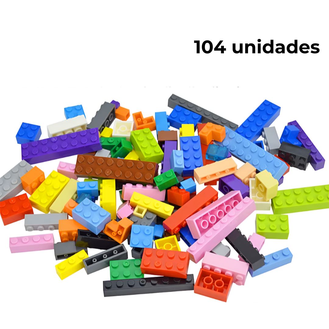Bloques de construcción 104 unidades multicolor