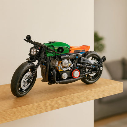 Moto de Bloques de Construcción 606 Piezas | Modelo Detallado para Niños y Coleccionistas