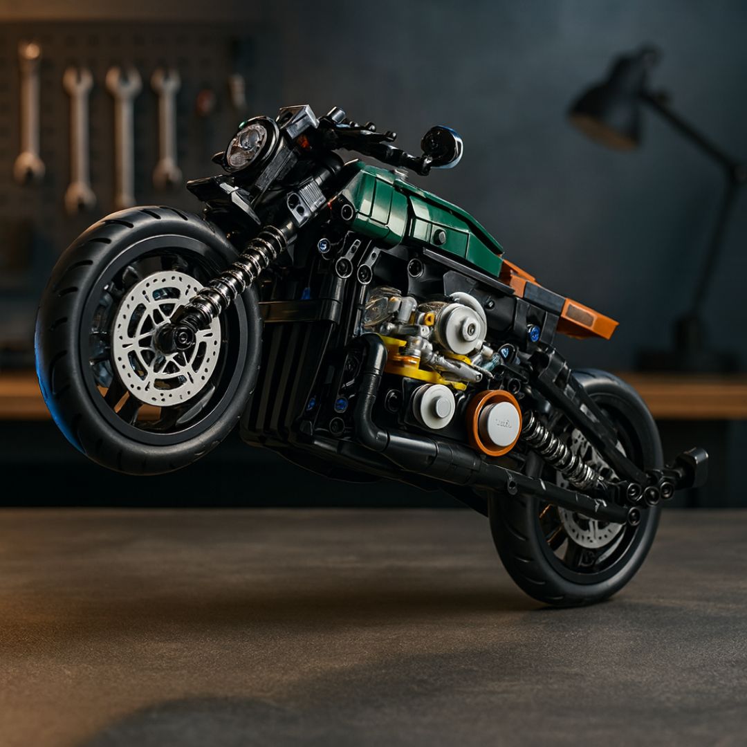 Moto de Bloques de Construcción 606 Piezas | Modelo Detallado para Niños y Coleccionistas