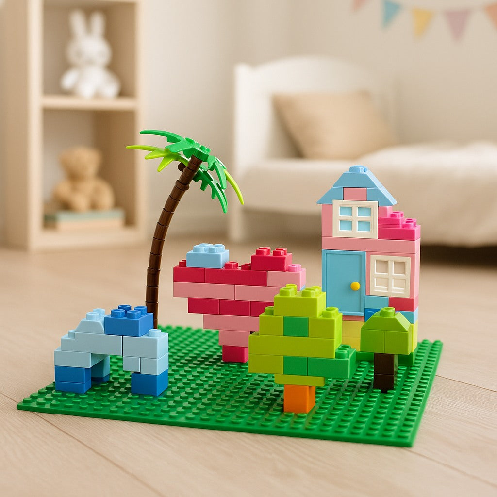 Set 4 Placas Base 32×32 Tacos – 25,5 × 25,5 cm | Compatible con Bloques Populares