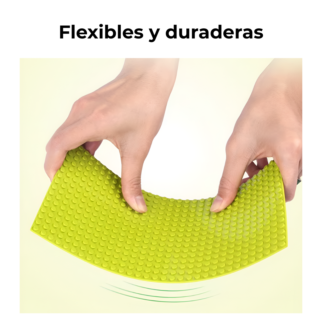 Flexibilidad y durabilidad de la placa base sin deformarse – set de 4 o 5 unidades