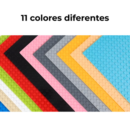11 colores disponibles en placas base 32×32 tacos