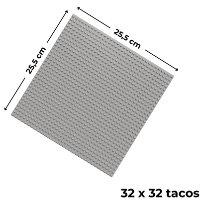 Placa base 32×32 tacos (25,5×25,5 cm) – set de 5 unidades