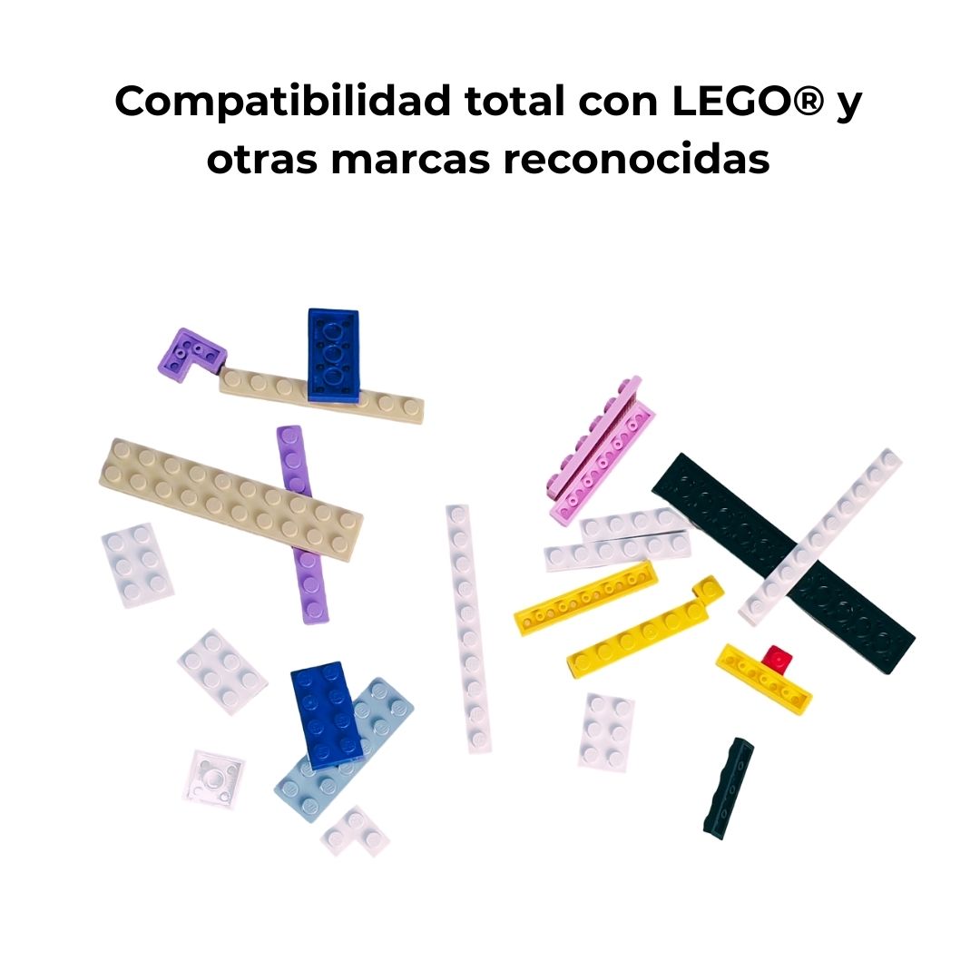 Bloques de construcción compatibles con LEGO y otras marcas reconocidas, encajan perfectamente para juegos sin límites