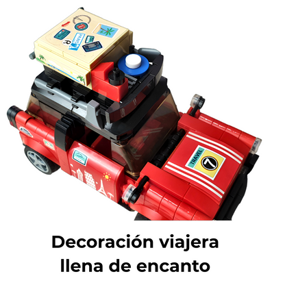 Mini Auto de Bloques de Construcción – Estilo Retro de Viaje (301 Piezas) 🚗