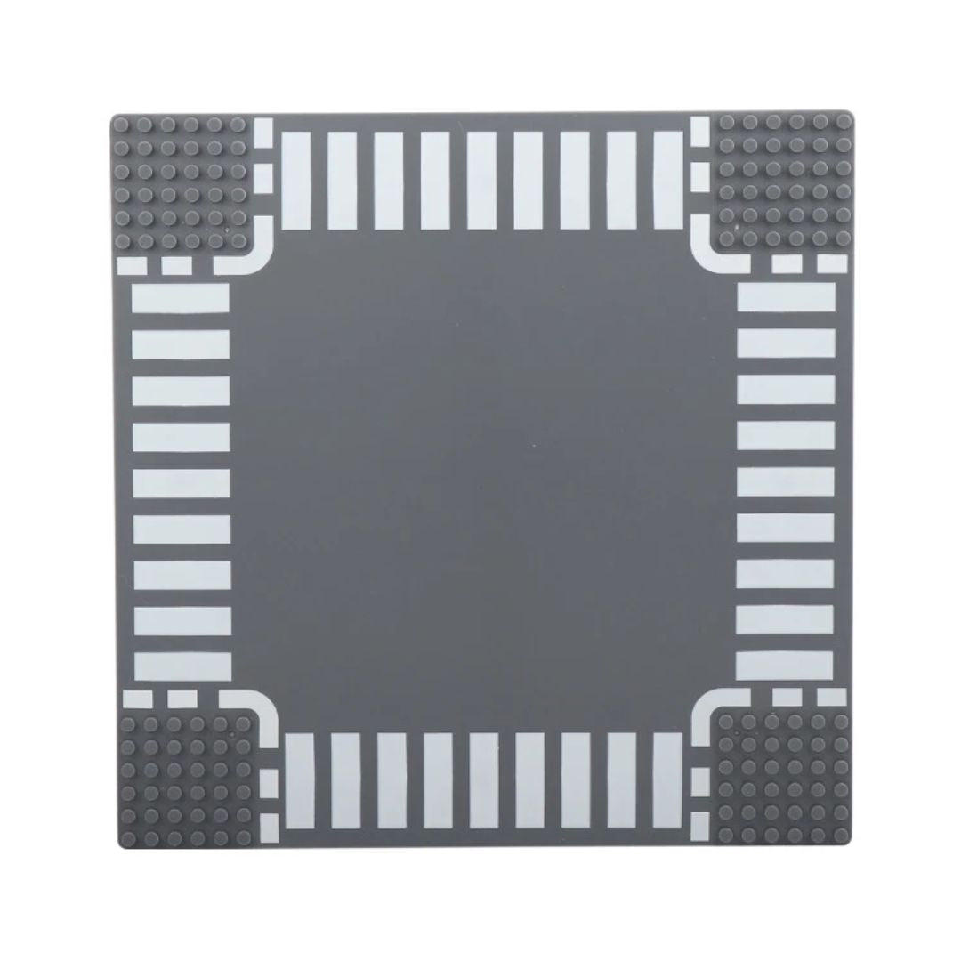 Placa Base Carretera Compatible con LEGO® – Calles, Cruces y Esquinas