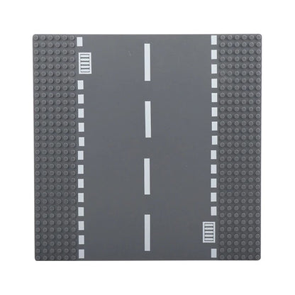 Placa Base Carretera Compatible con LEGO® – Calles, Cruces y Esquinas