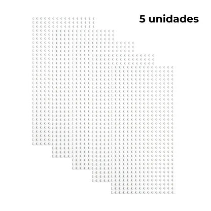 Pack de 5 placas base blancas de construcción, tamaño 16x32 puntos, compatibles con bloques tipo Lego – ideal para ampliar superficies de juego o proyectos.
