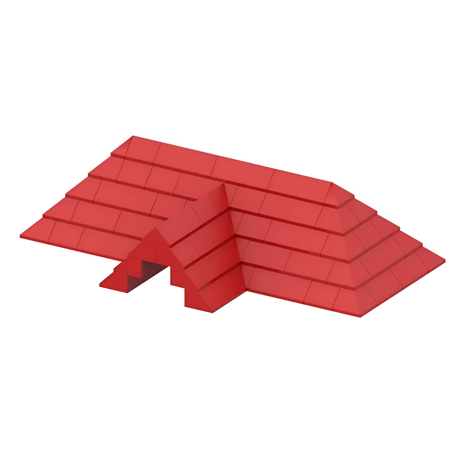 Set 150 bloques para tejado de color rojo compatibles con Lego 