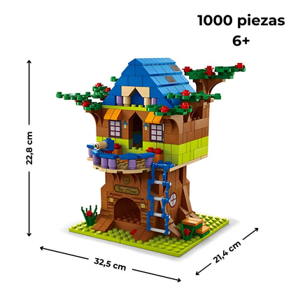 Set de Bloques de Construcción 1000 Piezas | 6 Modelos Modulares — Compatibles con bloques tipo LEGO