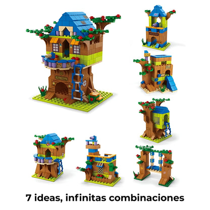 Set de Bloques de Construcción 1000 Piezas | 6 Modelos Modulares — Compatibles con bloques tipo LEGO